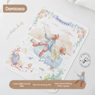 Domicoco | Tấm Lót Tã Em Bé Chống Thấm Thoáng Khí Có Thể Giặt