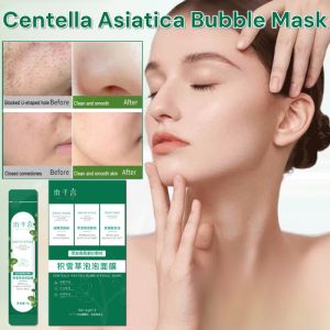 Centella Asiatica Bubble Mask Gentle Hydrating Bubbles Mud Mask Deep Cleaning Bubble Facial Mask Blackhead Removal