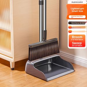 JOYBOS | Soft Bristle Indoor Broom and Dustpan Set