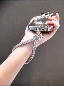 New Style Mobile Phone Lanyard Wrist Chain Luxury Rhinestone Lanyard High-End Short Style Diamond