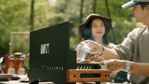 Naturehike x N Series Desktop Travel Grill Portable Ultralight Foldable Tabletop Charcoal Grill Burner Folding BBQ Stove Barbecue Camping Cooking Outdoor