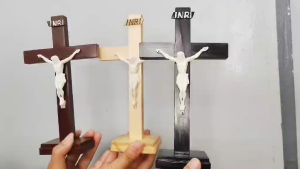 Cross with Stand Crucifix 8 1/2 inches whit corpus Jesus Unique Design All Cross Religious Gifts