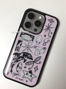 เคสโทรศัพท์ Acrylic Full Cover ปกป้องเต็มจอแบบป้องกันการตกหล่นของสาวฮอตสไตล์เกาหลีญี่ปุ่น ลายสัตว์น้ำ สำหรับ iPhone 15/14/13/12/11/SE2/SE3/X/XS/XR/13 pro Max