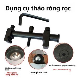 Cảo tháo puly đa năng - Dụng cụ tháo ròng rọc | Đầu bằng đồng bóng không làm hỏng bánh xe | Đường kính 1cm | Có lò xo chính xác lưỡi bên trong | Điều chỉnh chiều dài cơ sở