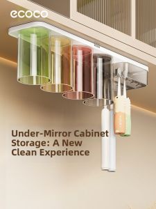 ecoco | Magnetic Toothbrush and Cup Organizer Rack