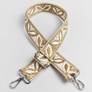 1 Piece 1.50inch Wide Adjustable Handbag Purse Strap Replacement Crossbody Shoulder Strap Magnolia Pattern Jacquarded   Strap