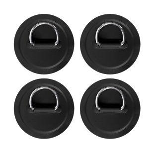 4pcs Surfboard PVC Patch Stainless Steel D Ring for Kayak Inflatable Boat Accessories
