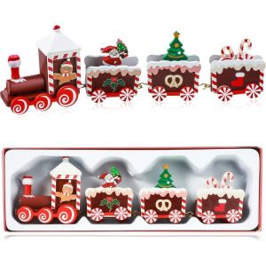 Christmas Train Decoration Mini Christmas Tree Reindeer for Home Decor Xmas Hanging Navidad Noel Gifts New Year Happy Gifts
