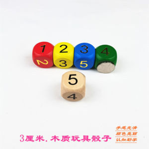 ลูกเต๋าไม้ 3 ซม. อุปกรณ์การเรียนรู้สำหรับเด็ก เลขเต๋าไม้ 3 มิติ ช่วยเสริมสร้างความคิด ลูกเต๋าไม้สำหรับเด็ก