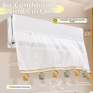 Air Conditioner Wind Deflecting Curtain