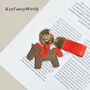 Creative Car Keychain Ins Bag Pendant Horse Charm Exquisite Hanging Ornament Rope Gift for Men And Women