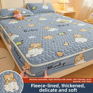 Kiss Dear | Flannel Quilted Warm Mattress Protector