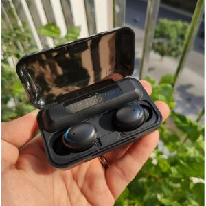 Hàng nhập khẩu - ( BH 6 TH )-Tai nghe Bluetooth TWS F9 5.0 Cảm Ứng Có Thể Tăng Giảm Âm Lượng Cao Cấp Màu Đen - Happy Shop Tai Nghe Không Dây Hỗ Trợ Điều Khiển Âm Lượng - Lazada