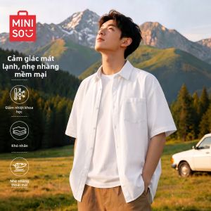 Miniso | Áo Sơ Mi Nam Mát Lặng Dễ Dàng