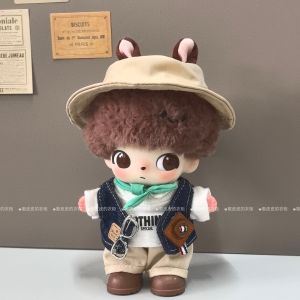 Dimoo Disney Collaborative Plush Doll Clothes Milk Vest Three-Piece Set Fashionable Toy Doll Outfit for Boys And Girls