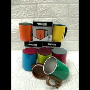 Mug Gelas Cangkir Tahan Panas Dubblin 220 ML Kopi Teh Stainless Steel