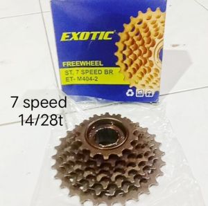 gear 6 speed / gear 7 speed drat ulir diamond sprocket freewheel 7 speed / 6 speed sepeda lipat bmx minion murah suara jangkrik