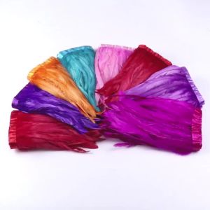 2M Rooster Tail Feather Trim 10‑12 Inch Blue Green Cock Plume Fringe Ribbon Sewing Accessories For Dress Costume DIY Craft Decor