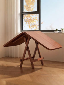 Foldable Table Dining Table For Home Small Apartment Simple round Table Rectangular Dining Eight-Immortal Table Portable Stall Table and Chair Combination