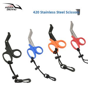Stainless Steel Scuba Diving Emergency Curved Shears