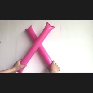 10pcs Balloon Clapper Fan Sports Event Celebration Party Balloon Decoration Tool Inflatable Stick