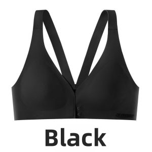 Sensual Front Closure Seamless Gather Non-wired Adjustable Bra