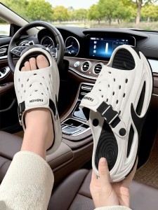 DAHONGNIANDAI | Summer Mens Slip Resistant Anti-odor EVA Thick Sole Arch Support Car Driving Sandals