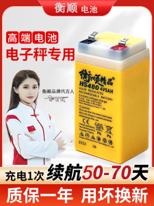 แบตเตอรี่อัลลอยด์สำหรับเครื่องน้ำหนักไฟฟ้า 4V4Ah5AH ความจุขนาดใหญ่ ไม่ต้องรีด แบตเตอรี่สำรองไฟฟ้าแบบติดตั้งตรงจากโรงงาน