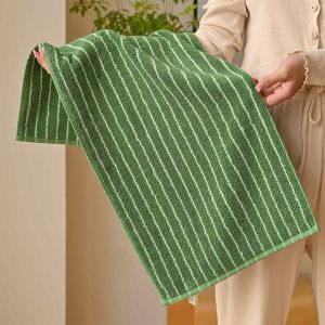 ผ้าเช็ดหน้าลายทางผ้าฝ้ายแท้เนื้อนุ่ม ผ้าเช็ดหน้าผู้ชายและผู้หญิง ผ้าเช็ดหน้าคู่รักแบบใหม่ ผ้าฝ้ายแท้ ดูดซับได้ดี ใช้ในบ้าน