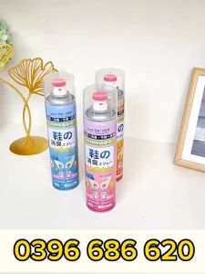 Xịt khử mùi làm thơm giày Xịt khử mùi hôi tất chân nano bạc an toàn nhẹ gọn dễ mang theo trọng lượng 120g