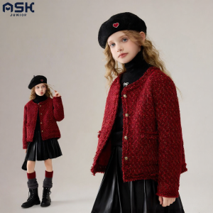 Ask Junior | New Year Winter Blended Style Girls Outerwear