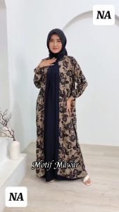 gamis abaya syarifah bahan rayon super duniatex muat bb 45 -75 kg