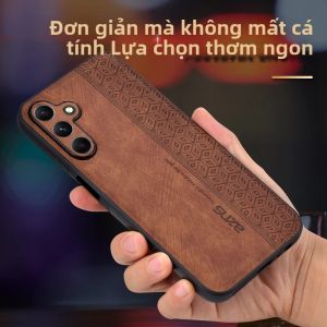 Ốp Điện Thoại Da Cao Cấp Cho Samsung Galaxy - Ốp Điện Thoại Chống Trượt Chống Trầy Xước Cho A36 A16 A06 A35 A55 5G A05S A15 A14 M14 A04E A24 A25 A34 A54 A52