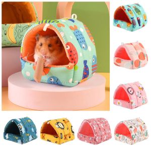 ROLL Colorful Winter Mini Cage Comfortable Hamster House Small Animal Sleeping Bed Guinea Pig Nest Warm Mat