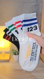 พร้อมส่ง⚡ มีเก็บเงินปลายทาง💸ถุงเท้าเด็ก 5-10 ขวบ มี 5สี แนะนำเท้าเบอร์ 30-36 ชายและหญิงใส่ได้ (ราคาต่อ 1 คู่) : Do hight