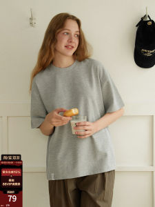 714street Basic Heavyweight Spring Summer Loose Waffle Texture Short Sleeve Mens T-shirt 2025 New Couples Casual Wear