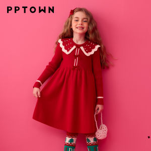 PPTOWN | New Knit Princess Dress Pearl Collar 2026