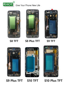 TFT With Frame Display For Galaxy S8 S8 Plus S9 S9 Plus S10 S10 Plus LCD Display Touch Screen Digitizer Assembly Replacement