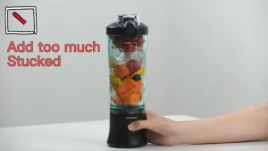 Japan Original Portable Blender 600ML Bottled Juicer Electric USB Rechargeable Mini Blender Can Crush Strong Power Ice Large Capacity Juicer Cup