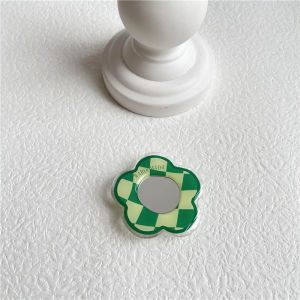 Acrylic Tulip Flower Mirror Mobile Phone Stand Transparent Bubble Support Back Adhesive Ring Holder Desk Accessory