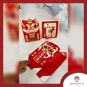 Giftbox Barongsai - Paperbag CNY - Kotak Hampers Imlek GB219