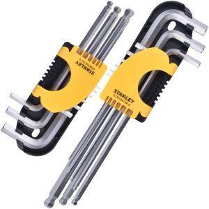 STANLEY | Hardened S2 Material Industrial Grade Ball Hex Wrench Set 1.5-10mm