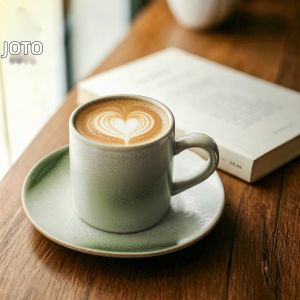 JOTO | Japanese Style Retro Handmade Ceramic Coffee Cup Set