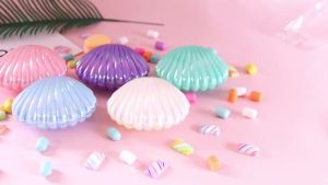5pcs Shell Candy Boxes Plastic Candy Box Baby Shower Snack Cookies Box Wedding Supplies Mermaid Birthday Party Candy Box Favors