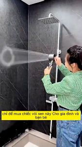 Vòi hoa sen Mát Xa Cao Cấp với 4 chế độ thông minh (Kèm Dây Vòi 1m5)