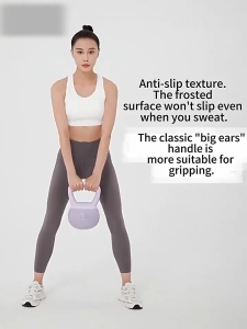 Anti Fall Soft Kettlebell Ergonomic Handle Quiet Home Gym Strength Training Fitness Equipment 健身壶铃