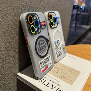 Fashionable Matte Magnetic Wireless Charging Phone Case for Apple 15Promax Soft Silicone Full Edge Protection Male Model Lens Shell