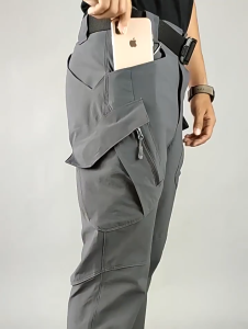 emw Tactical Pants Mens Stretch Slim Quick-Drying Pants Outdoor Multi-6 Pocket Overalls IX9