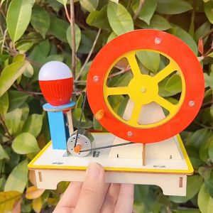 DIYแบบจำลองเครื่องกำเนิดไฟฟ้า สิ่งประดิษฐ์ ของเล่นวิทยาศาสตร์