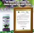 ACAI BERRY CAPSULE HERBAL FOOD SUPPLEMENT FDA APPROVED. 